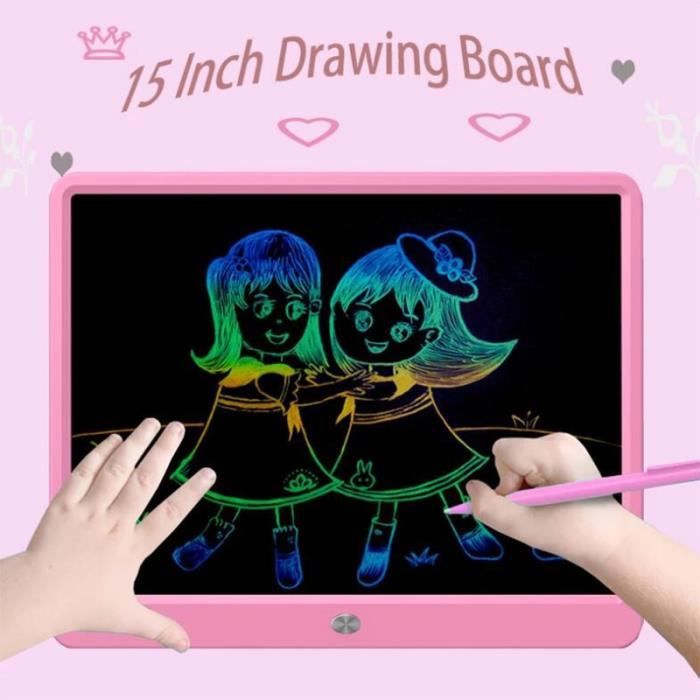 Planche à dessin LED en acrylique, tableaux d'écriture lumineux effaçables avec support et stylo