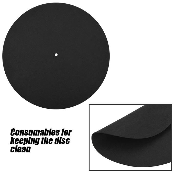 1 pièces Ultra-mince antistatique vinyle plaque tournante disque vinyle antistatique plat doux tapis Slipmat tapis Disque vinyle