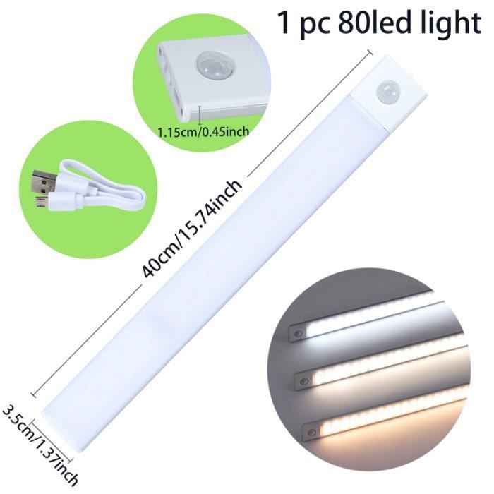 Réglette et spot de cuisine et meuble, Lampe LED avec Détecteur de Mouvement Int
