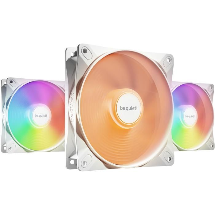 Ventilateur - BE QUIET - Light Wings LX - 120 mm - Pack de 3 - LED ARGB - Blanc