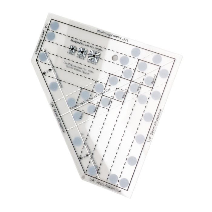 7 PCS MODÈLE De Règle Quilting Ensemble D'outils Courtepointe EUR 9,99 - FR