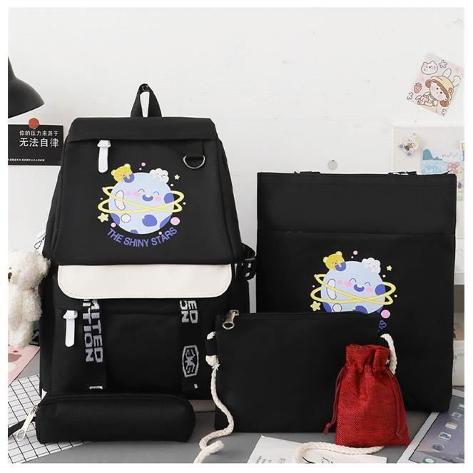 Sac Scolaire Pièces Fille Sac à Dos Licorne Pièces Enfant