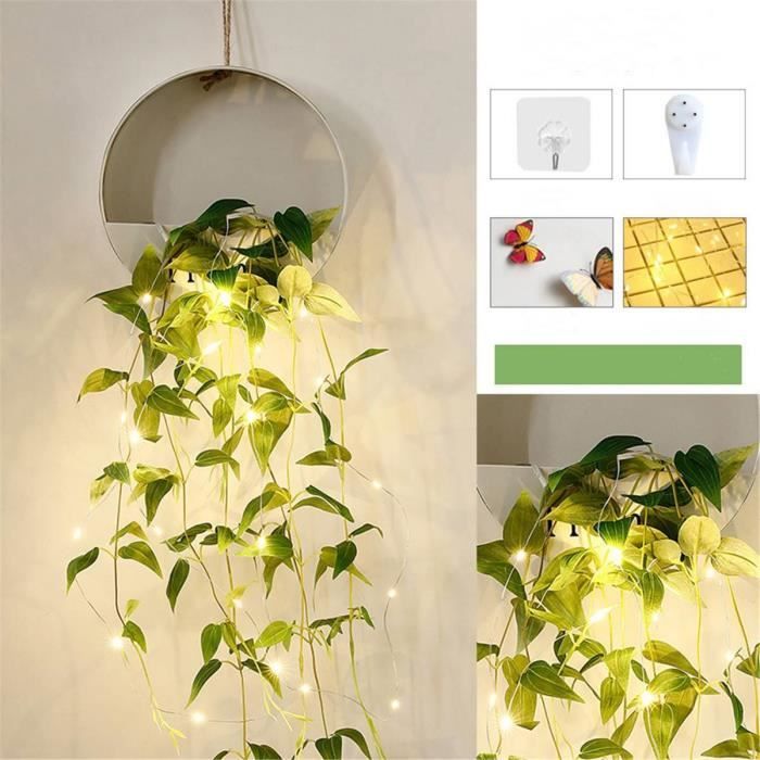 Wandmontierter Blumentopf Aus Rattan-Design – Mit Automatischem Bewässerungssystem, PP-Material