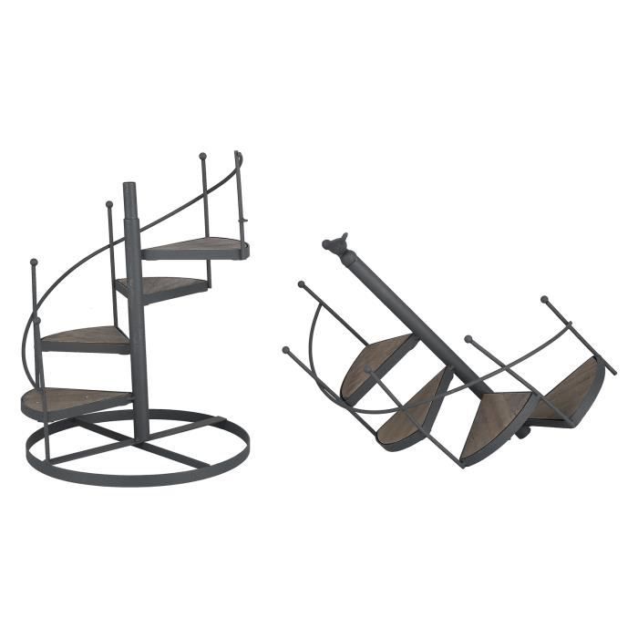 Support à Plantes Monocouche En Métal Bronze - Étagère Décorative Petit Rack Pour Pots Intérieur/Extérieur - Dimensions 25.5x25 Cm