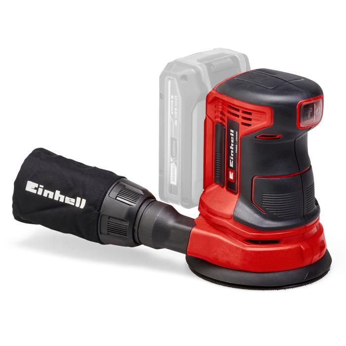 Einhell Ponceuse excentrique sans fil TE RS 18 Li Solo Power X Change 18V Variateur électronique Système auto agrippant avec 1 feuille abrasive Livré sans Batterie ni Chargeur - vue 2