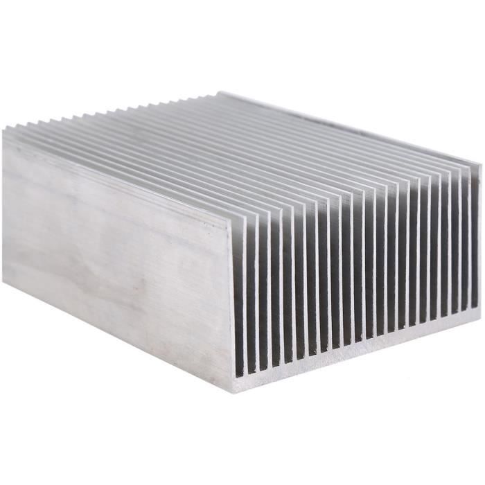 Radiateur en aluminium-1pc radiateur en aluminium dissipateur de chaleur de refroidissement pour Module d'IC de transistor d'amplificateur à LED 100 69 36mm 