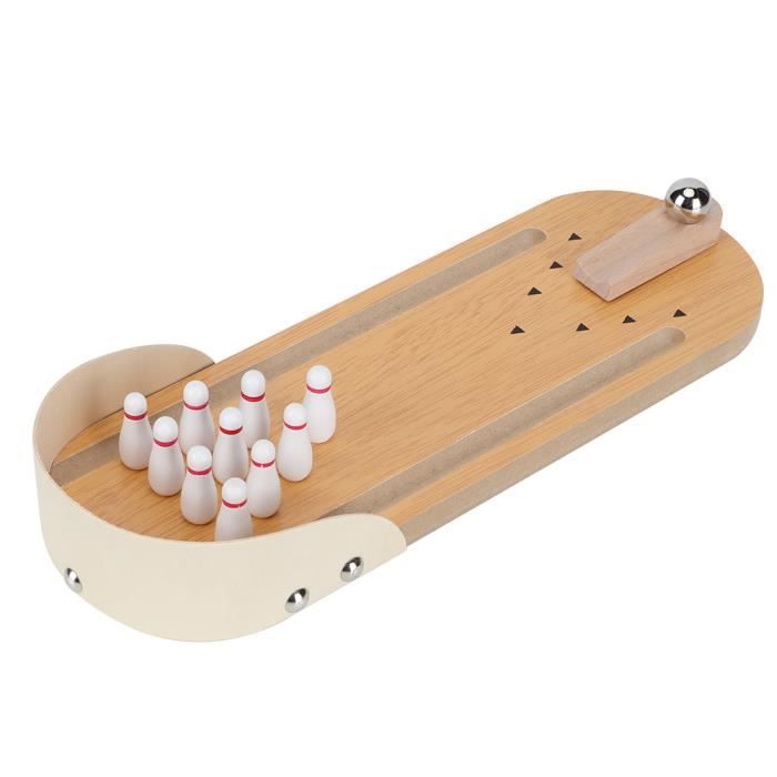 Jeu De Bowling De Table Amusant Pour Enfants Et Adultes - Mini Bowling Interactif Avec 4 Boules