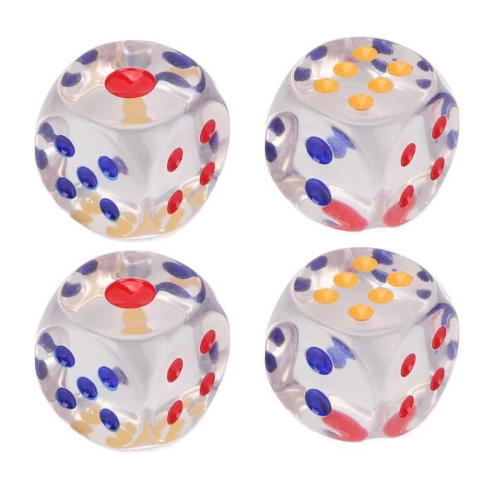 Lot De 5 Dés De Jeu à 30 Faces (D30) - Multicolores En Acrylique - Pour Collection Ou Jeux De Rôle