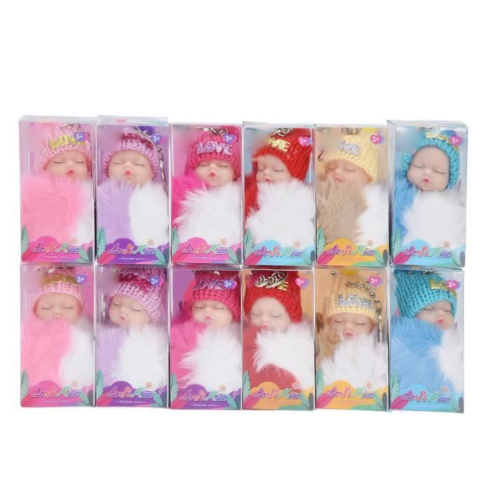 Porte-clés Poupée En Tissu, Métal Et PVC - Neuf Sans étiquettes, Design Original