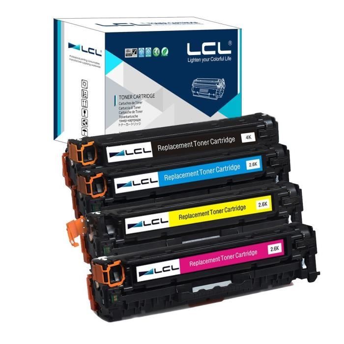 Lot De 10 Toners Compatibles HP CE410X/CE411A - Pour LaserJet Pro 400 Color M451DN - Garantie 1 An