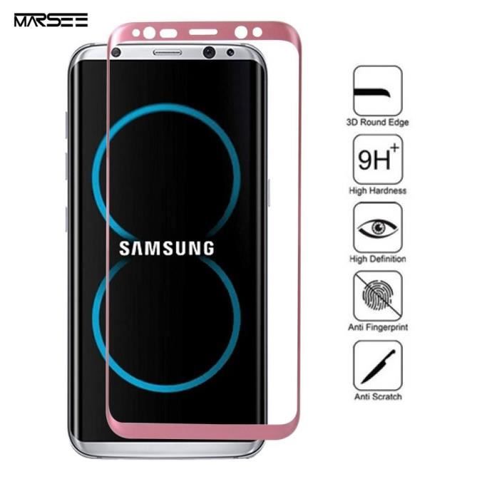 Protection Ecran Galaxy S8 Resistant Durete 9h Glass 3d Incurve En Verre Trempe Pour Samsung Galaxy S8 Rose Achat Film Protect Telephone Pas Cher Avis Et Meilleur Prix Cdiscount Butterfly leather wallet case women's flip cover for samsung s8 s9+ s3 s4 s5 s7. cdiscount com