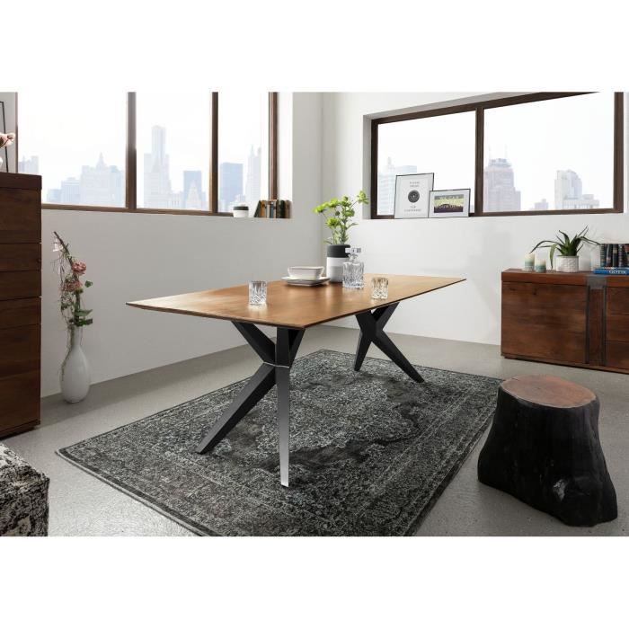 Table A Manger 200x100cm Bois Massif D Acacia Laque Bois