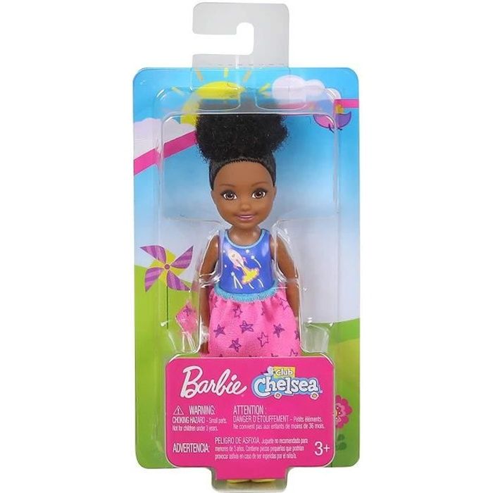 Mattel - Barbie club chelsea - GHV62 - Poupée métisse - haut motif
