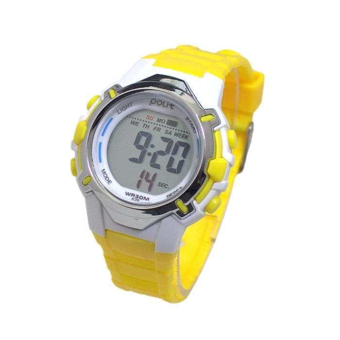 Montre hotsell jaune enfant