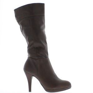botte marron a talon