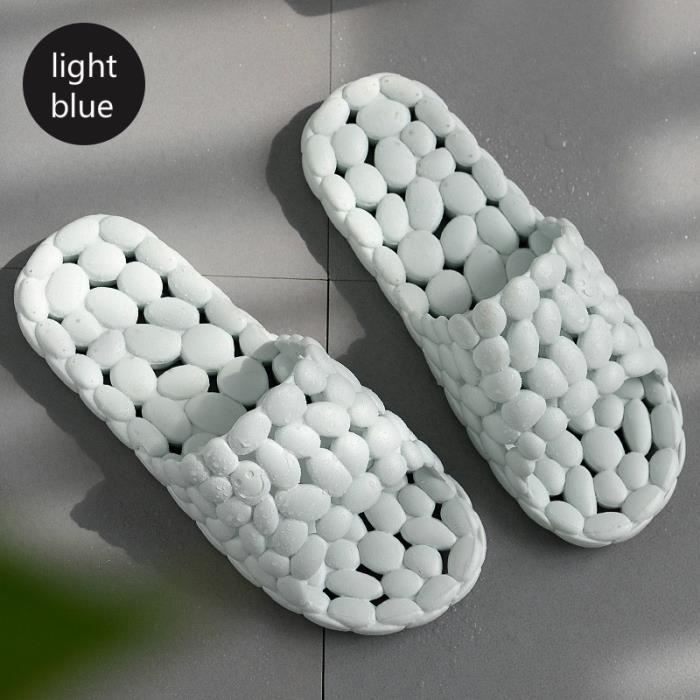 Chausson,Pantoufles de bain antiald pour hommes,chaussures de couple