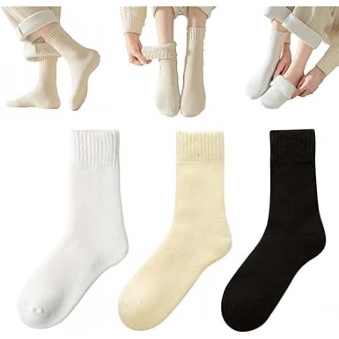 Chaussettes thermiques isolées pour hommes et femmes, chaussettes
