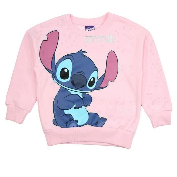 Disney Sweat DIS LIS 52 18 B065 S1 12A Sweat Lilo et Stitch Fille Rose Cdiscount Pret a Porter