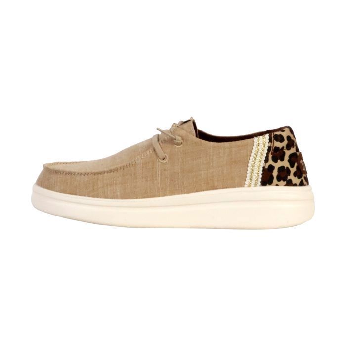 Hey Dude Chaussures Bateau - HEY DUDE - Wendy Rise Animal - Beige - Femme - Plat