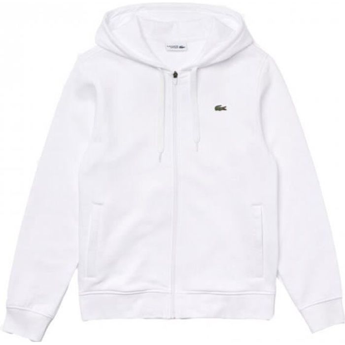 Sweat capuche Lacoste R f. SH1551 800. Couleur Blanc
