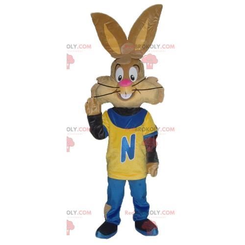 Mascotte de Quicky célèbre lapin marron de Nesquik - Costume Redbrokoly ...