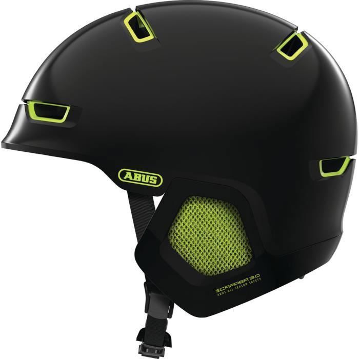 Casque Abus scraper 3.0 ERA noir brillant Cdiscount Sport