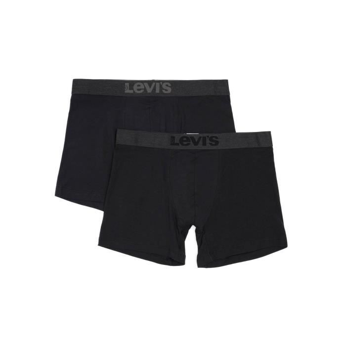 Pack 2 Slip Levis Mélange Noire Homme Noir Cdiscount PrêtàPorter