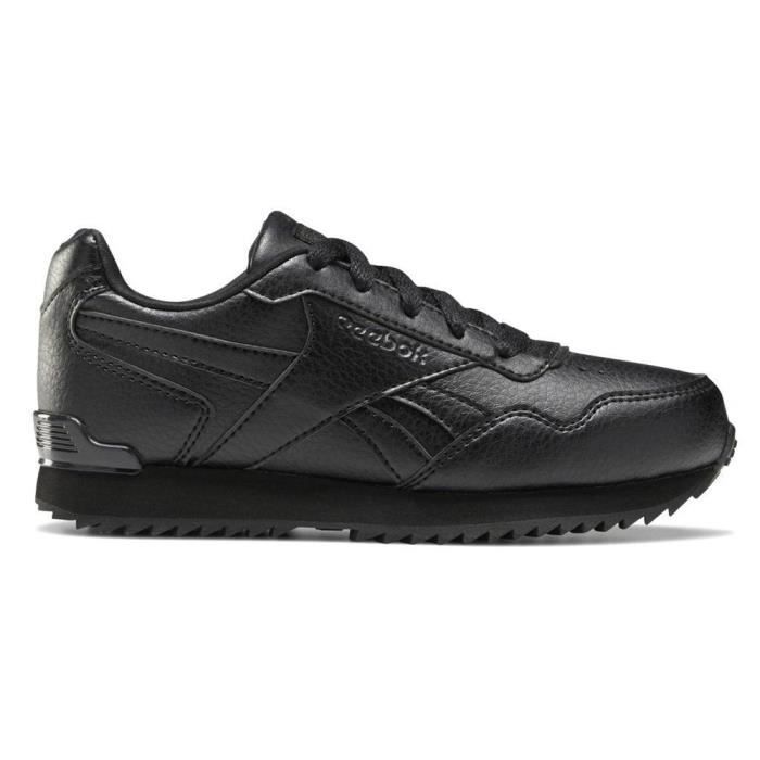 Reebok Baskets - REEBOK - Royal Glide Ripple Clip - Synthétique - Lacets - Noir - Enfant Mixte