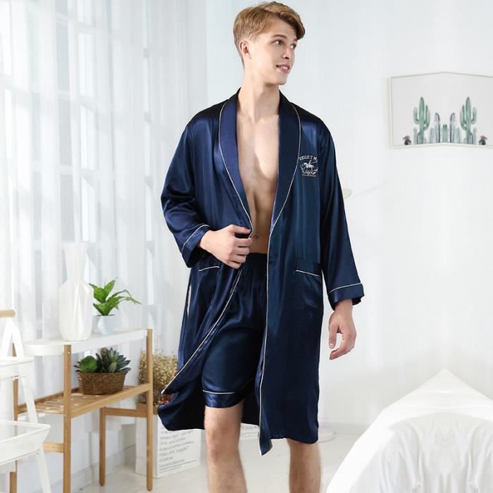 Chemise de nuit satin manches longues outlet
