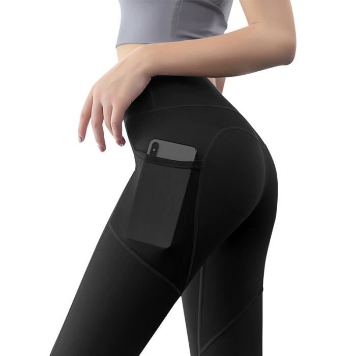 Legging sport femme store avec poche telephone
