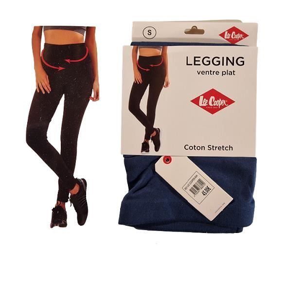 LEE COOPER Legging D'été Ventre Plat Coton Stretch bleu azur