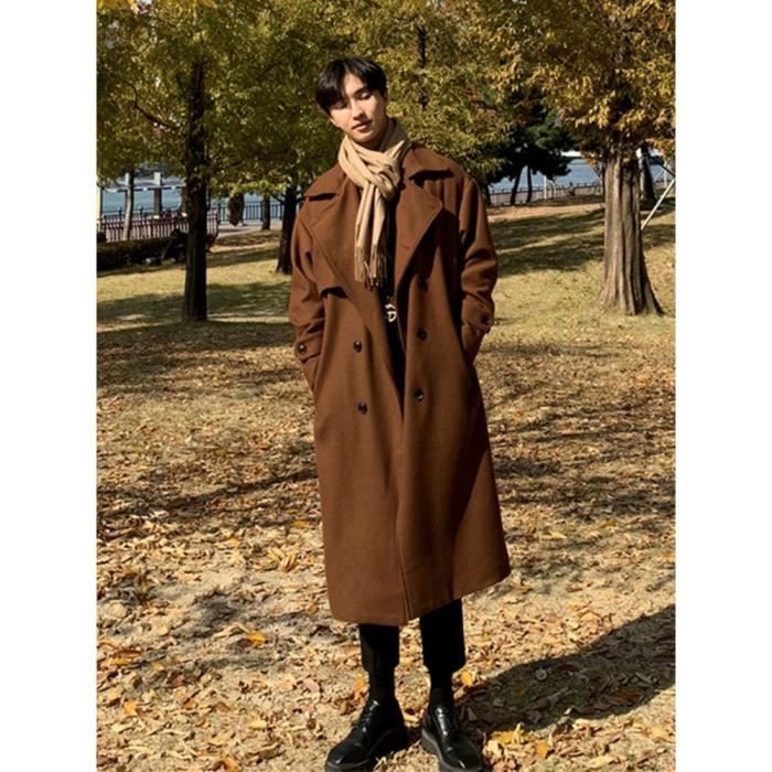 Trench coat homme long clearance