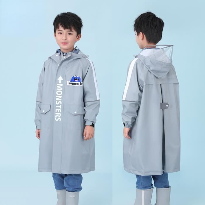 Poncho De Pluie Réutilisable Homme - Léger, Respirant Et Bandes Réfléchissantes Pour Sécurité ! - 12