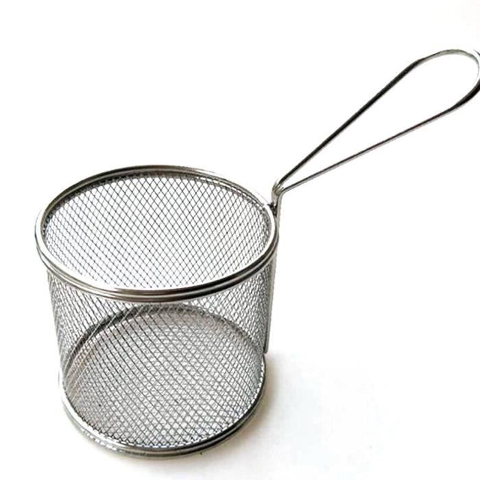 Croustilles Frites Mini Paniers En Acier Inoxydable Panier Friteuse Maille Passoire Servant Achat Vente Friteuse Electrique Cdiscount