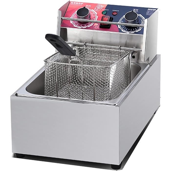 Panier à friteuse en acier inoxydable, 1 pièce, pour frites, collations et plus encore, parfait Panier à friteuse en acier inoxydable, 1 pièce, pour frites, collations et plus encore, parfait