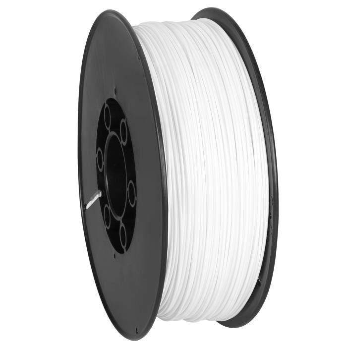 Filament PLA blanc (fil) 1.75 mm pour imprimantes 3D - SARCIA.EU