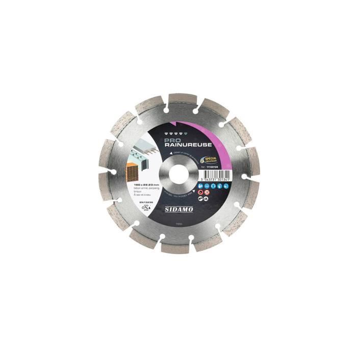 Disque Diamant Pro Rainureuse D 180 X 22 23 X H 10 Mm Beton