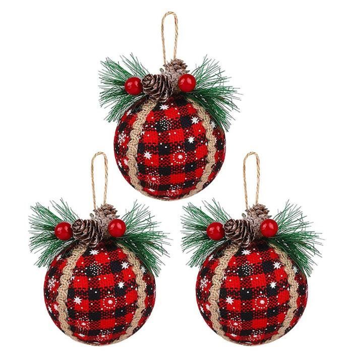 Blanc Vert) Ornements de Boule de Noël, 34 Pièces Petits Ornements Suspendus Incassables