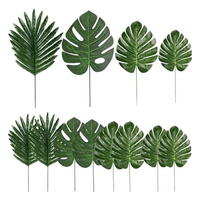 Bonipe Trousse à crayons Motif feuilles de palmier Vert tropical 