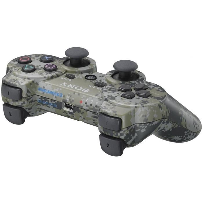 Manette Dualshock PS3 Officielle Sony - Camouflage, Occasion, Fonctionnelle