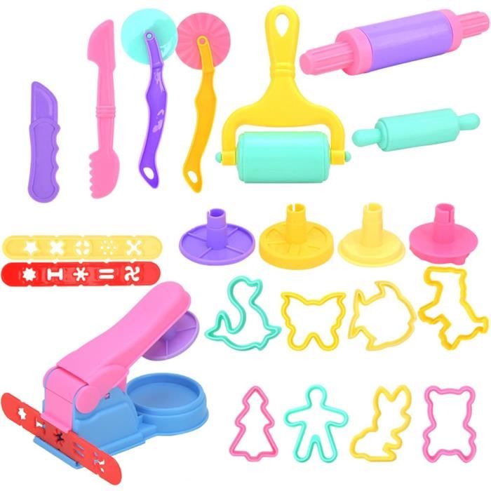 Kit D'outils De Pâte à Argile Pour Enfants Avec 6 Rouleaux De Modelage Artistique, Moules, Emporte-pièces Pour S'amuser Créatif
