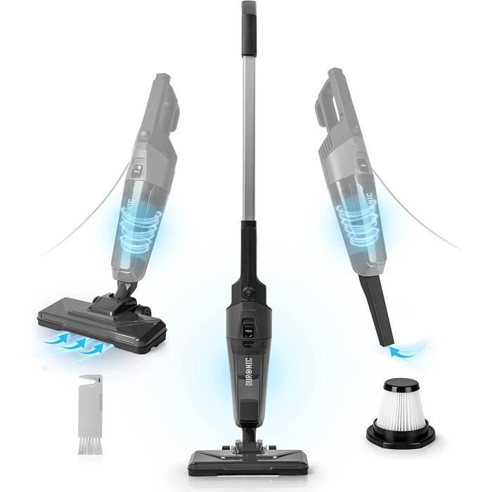 VC9 Aspirateur Balai et à Main de 600W sans Sac Léger 2 Filtres HEPA VC9 Aspirateur Balai et à Main de 600W sans Sac Léger 2 Filtres HEPA