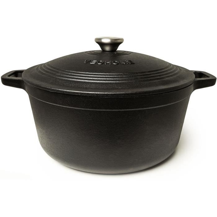 Cocotte En Verre Karadrova 1L Avec Couvercle - 20,5x15,5x8,6cm - Four Et Micro-ondes - Plat Multifonction