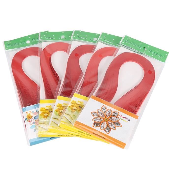 1 Kit DIY Paper Quilling Outil à Encoches avec Bandes et Pince pour Artisanat Décoratif