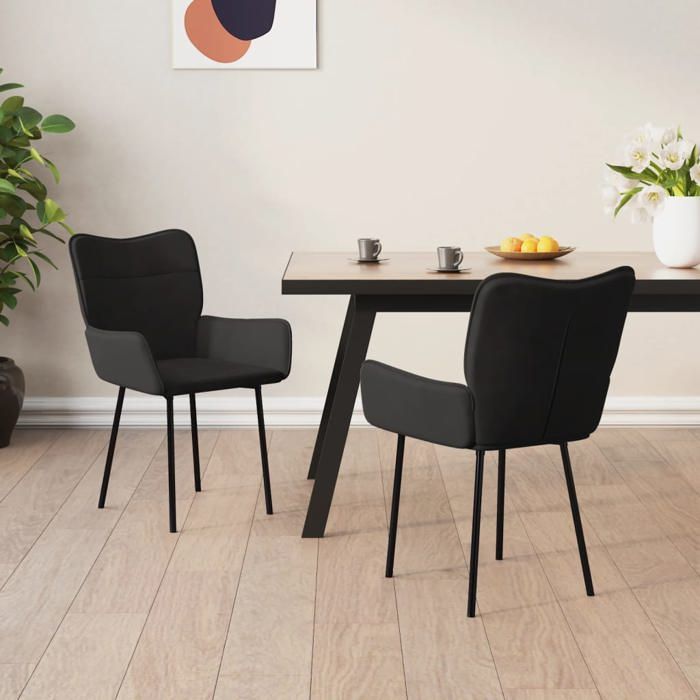 vidaXL 2x Chaises de Salle à Manger Fauteuils à Dîner Chaises de Cuisine Sièges à Dîner Chaises de Repas Restaurant 344826