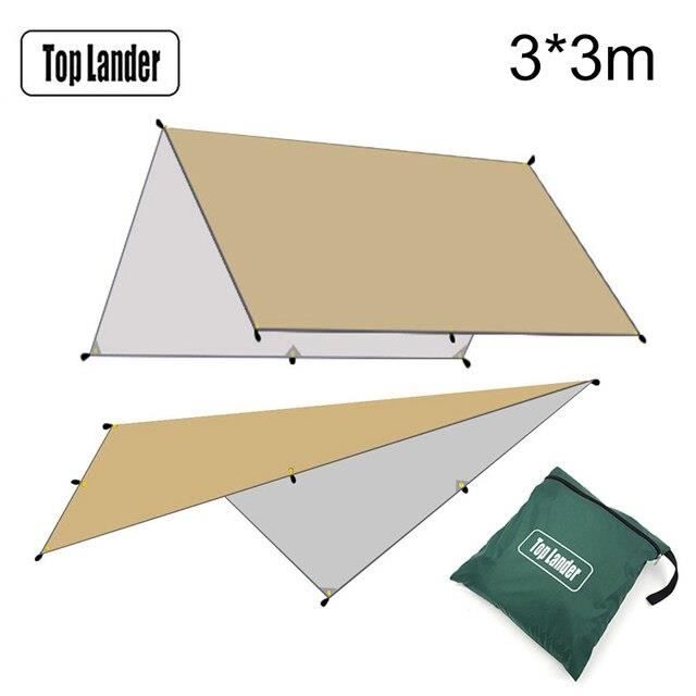 Bâche imperméable PU2000 UV extérieure portable légère pour camping, toile de hamac, protection contre la pluie, toile de tente, auvent - Chine Tente de camping et tente de camping extérieure prix