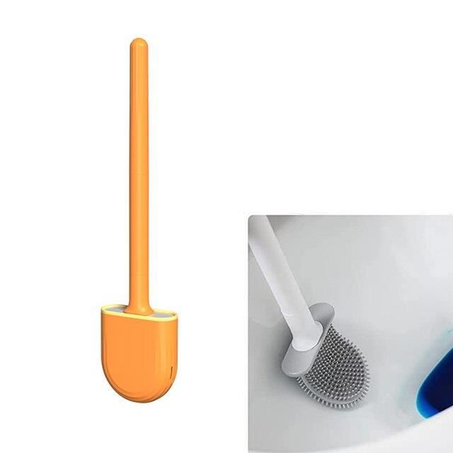 Accessoires de salle de bain, Mini brosse de toilette avec support,  ensemble de brosse de nettoyage