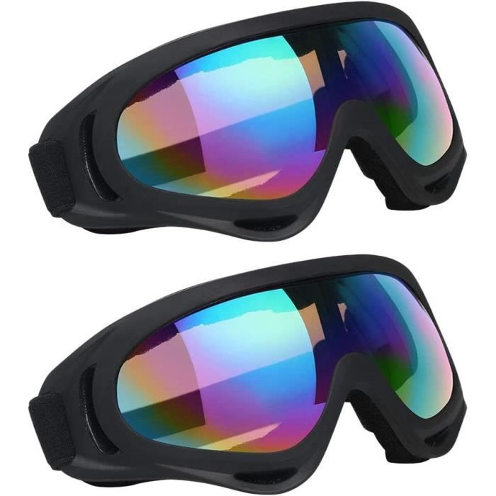 Lunettes De Ski UV400 Unisexe - Multicolore - Monture TPU, Verres PC - Neuf Avec étiquettes | Masque De Neige Anti-UV