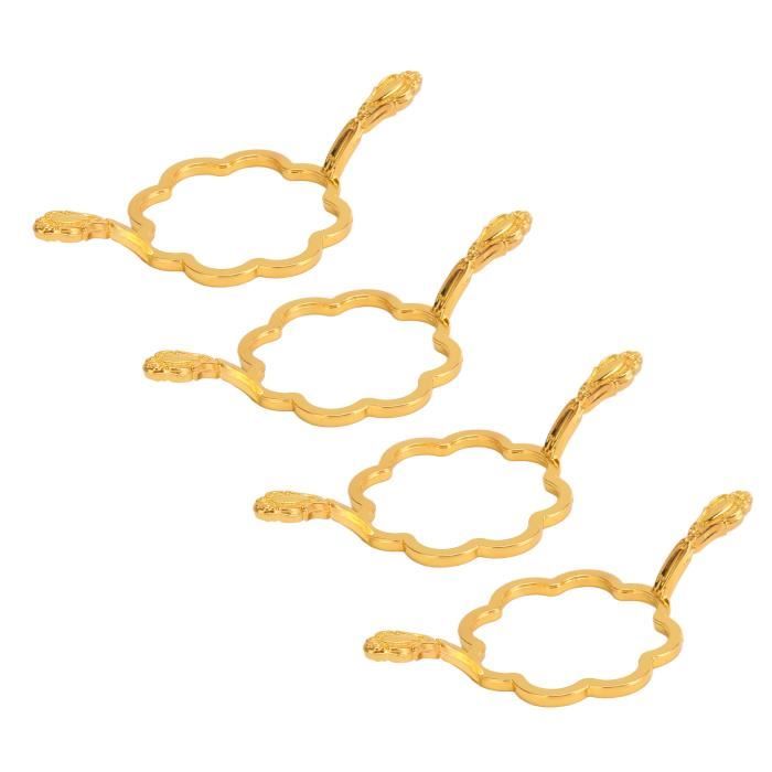 Lot De 3 Patères Muraux Dorés - Crochets Fleur, Papillon Et Tournesol - Installation Sans Percage