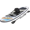 BESTWAY Paddle Kayak gonflable et transformable,  Hydro-Force White Cap  - 305 x 84 x 12 cm-1